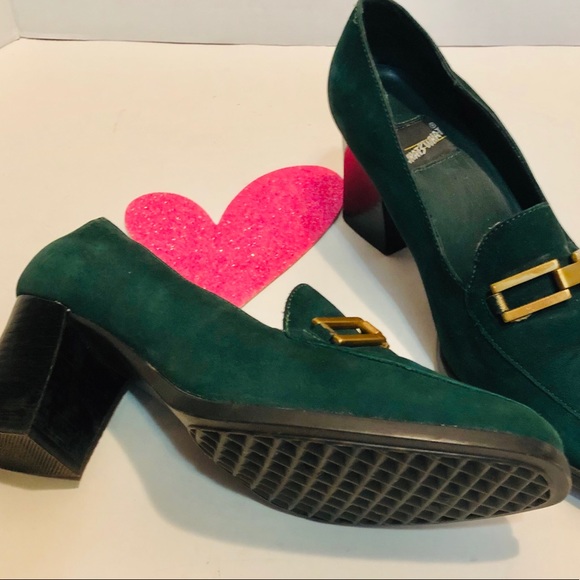 emerald green loafers